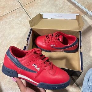 FILA Original Fitness. Color : 640 RED / NAVY / WHITE.